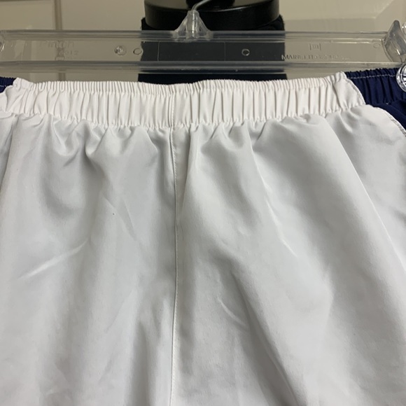 New Balance Small Petite Running Shorts, White, blue and Light blue - Picture 3 of 8